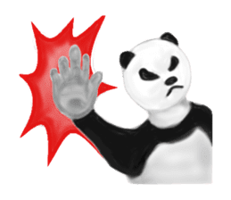Angry Panda sticker #8202610