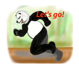 Angry Panda sticker #8202612