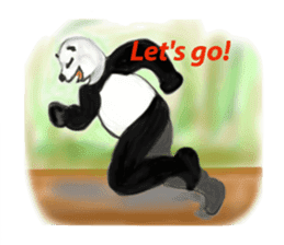 Angry Panda sticker #8202612