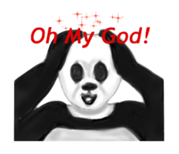 Angry Panda sticker #8202613
