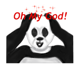 Angry Panda sticker #8202613