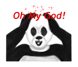 Angry Panda sticker #8202613