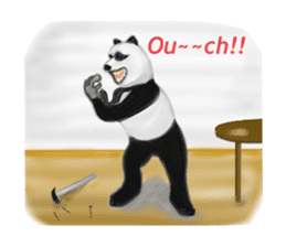 Angry Panda sticker #8202616