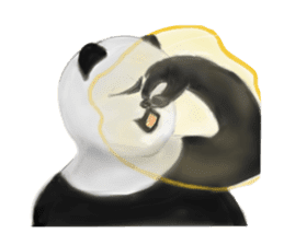 Angry Panda sticker #8202617