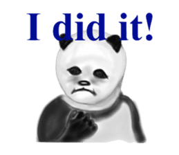 Angry Panda sticker #8202622