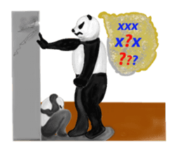 Angry Panda sticker #8202624