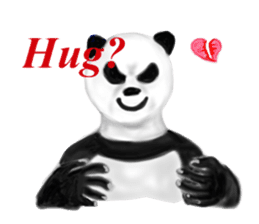 Angry Panda sticker #8202626
