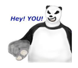 Angry Panda sticker #8202627