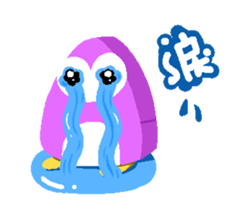 Happy Box Zoo - Taro Onigiri sticker #8202776