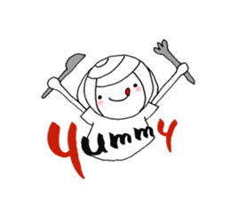 writing brush girl vol.7 sticker #8203923