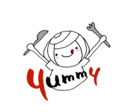 writing brush girl vol.7 sticker #8203923