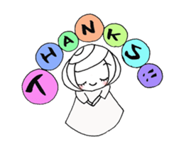 writing brush girl vol.7 sticker #8203939