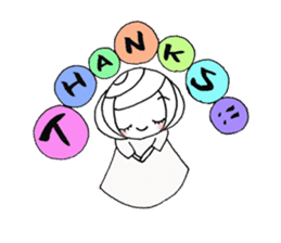 writing brush girl vol.7 sticker #8203939