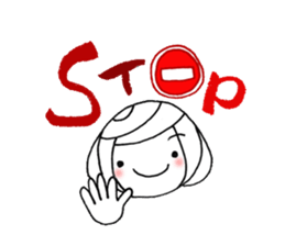 writing brush girl vol.7 sticker #8203942