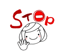 writing brush girl vol.7 sticker #8203942