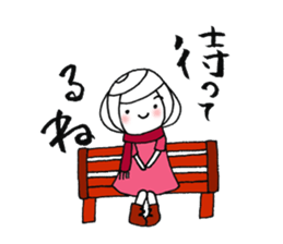 writing brush girl vol.7 sticker #8203943