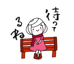 writing brush girl vol.7 sticker #8203943