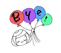 writing brush girl vol.7 sticker #8203946