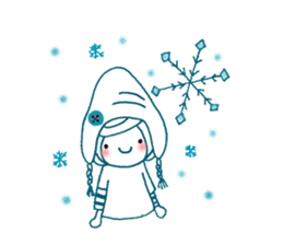 writing brush girl vol.7 sticker #8203947