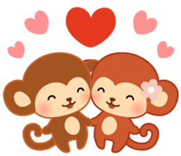 Baby monkey "Momo" sticker #8203964