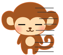 Baby monkey "Momo" sticker #8203977