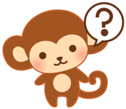 Baby monkey "Momo" sticker #8203979