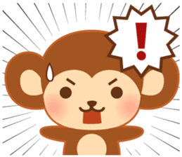 Baby monkey "Momo" sticker #8203980