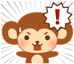 Baby monkey "Momo" sticker #8203980