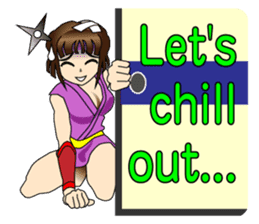 Ninja Girl Wars - Ran Raising -[English] sticker #8204479