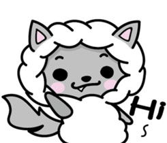 Devil rabbit & the wolf sticker #8204549