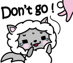 Devil rabbit & the wolf sticker #8204550