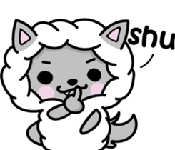 Devil rabbit & the wolf sticker #8204552