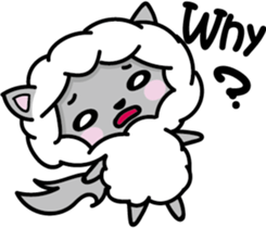 Devil rabbit & the wolf sticker #8204554