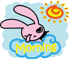 Devil rabbit & the wolf sticker #8204557