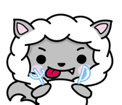 Devil rabbit & the wolf sticker #8204558