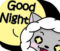 Devil rabbit & the wolf sticker #8204559