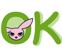 Devil rabbit & the wolf sticker #8204561