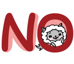 Devil rabbit & the wolf sticker #8204563