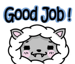 Devil rabbit & the wolf sticker #8204566