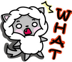 Devil rabbit & the wolf sticker #8204571