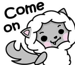 Devil rabbit & the wolf sticker #8204573