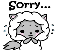 Devil rabbit & the wolf sticker #8204581