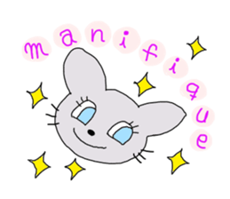 Everyday of cute cat of French sticker #8204941