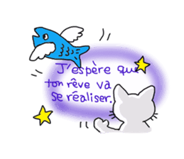 Everyday of cute cat of French sticker #8204946