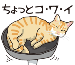 Friend of a pleasant cat 02 sticker #8204966