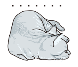 Friend of a pleasant cat 02 sticker #8204981