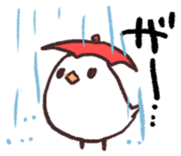 The Java sparrow which tells the weather sticker #8205725