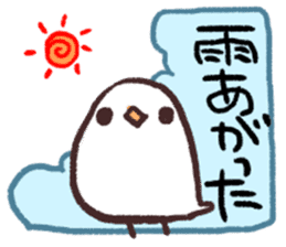 The Java sparrow which tells the weather sticker #8205732
