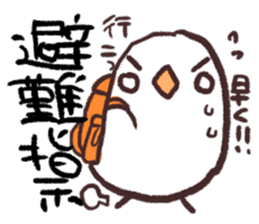 The Java sparrow which tells the weather sticker #8205750