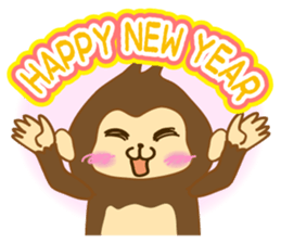 monkey year sticker #8206437
